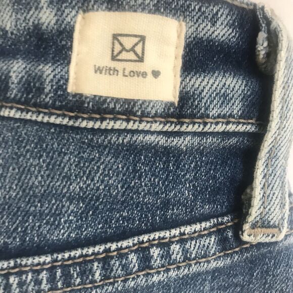 L.T.J Women's Letter to Juliet Siena High Rise Straight Jeans Blue Sz 25 Denim - Picture 4 of 12